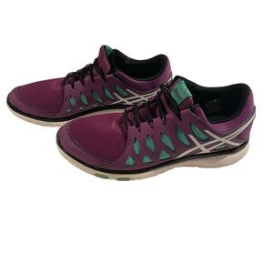 ASICS GEL-Fit Tempo Training Sneakers Shoes Women 10 Purple Teal Gym Running